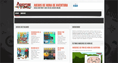 Desktop Screenshot of losjuegosdehoradeaventura.com